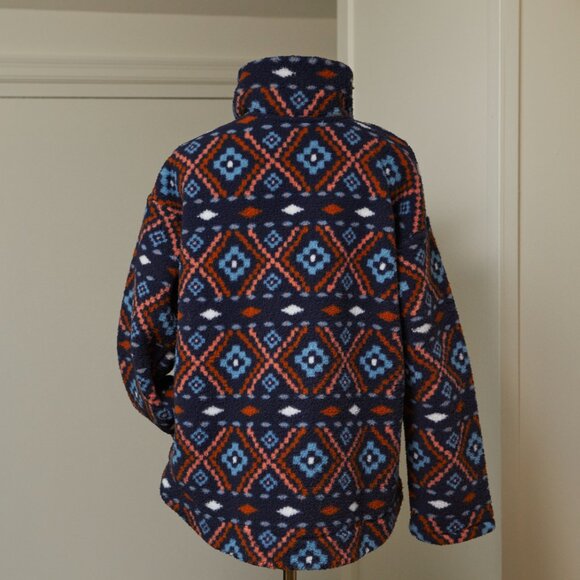 Southwest Print Cozy Sherpa Fleece 1/2 Zip Jacket | NWOT - Picture 2 of 5